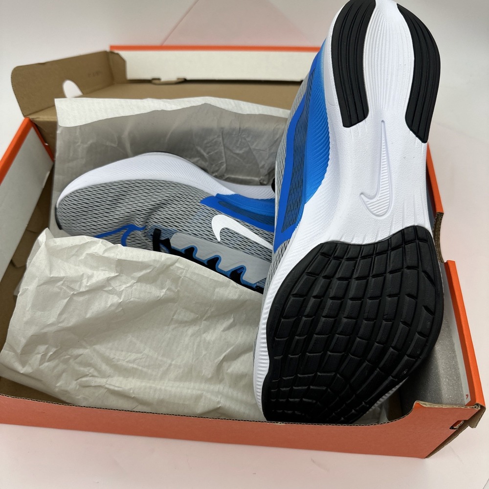 New In Box - Nike Men's Zoom Fly 4 Size 9 Wolf Grey Photo Blue CT2392-005 - Picture 5 of 5